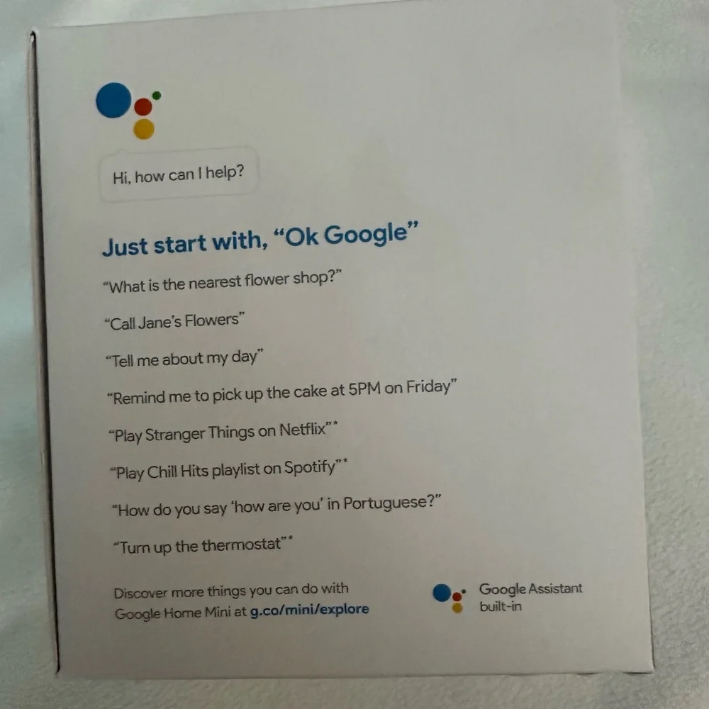 NWT GOOGLE HOME MINI CHARCOAL